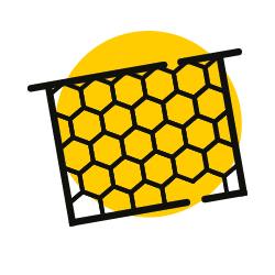 Ikona ramka pszczela